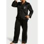 Піжама сатинова Satin Long Pajama Set Black N VS