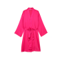 Сатиновий халат Satin Midi Robe Hot Pink