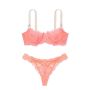 Комплект Dream Angels Wicked Lace Unlined Bra & Thong Panty Neon Nectar