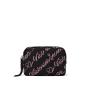 Косметичка Travel Makeup Bag Black Candycane Script