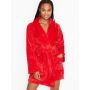 Плюшевий халат Short Cozy Robe Red M-L