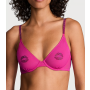 Комплект Sheer Shine Motif Unlined Low-Cut Demi Bra Fucshia Frenzy VS