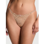 Трусики Shine Strap Lace V-String Panty Praline VS