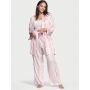 Піжама сатинова 3-Piece Satin Pajama Set Bahama Pink Ombré Stripe