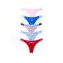 Набір трусиків 5-Pack Logo Cotton High-Leg Thong Panties Red