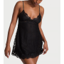 Пеньюар Twinkle Strap Lace Mini Slip Dress Black