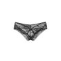 Трусики Very Sexy Lace Strappy Hardware Open-Gusset Cheeky Panty Black