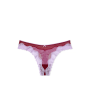 Трусики Tease Mesh Lace-Trim High-Leg Thong Panty Campari Red
