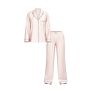 Піжама сатинова Glazed Satin Dew Drop Long Pajama Set Pink