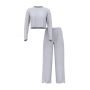 Піжама Modal Wide-Rib Long Lounge Set Grey