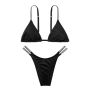 Купальник Shine Strap Triangle Bikini Top Black