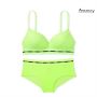 Комплект Sexy Pink Wireless Push-Up Bra Pop Lime