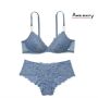 Комплект Sexy Wireless Push-Up Bra Faded Denimm