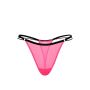 Трусики PINK Mesh High-Leg Thong Panty Pink