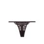 Трусики Lace Trim Thong Panty Black