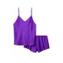 Піжама сатинова Draped Back Cami Set Violet