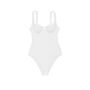 Суцільний купальник Full-Coverage Swimsuit White