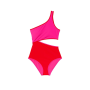 Суцільний купальник Cutout Swimsuit Flame Pink