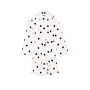 Плюшевий халат Short Cozy Robe Black & White Sweet Dot