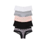 Набір трусиків 5-Pack Lace Waist Cotton Cheeky Panties Mix