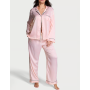 Піжама сатинова Signature Satin Long Pajama Set Stripe