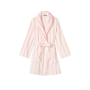 Плюшевий халат Short Cozy Robe Pink Stripe