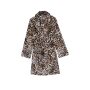 Плюшевий халат Short Cozy Robe Wavy Leopard