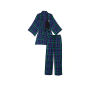 Піжама Flannel 3-Piece Set Deep Blue Plaid