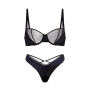 Комплект білизни Sheer Reveal Unlined Balconette Bra & Panty Blue