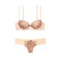 Комплект білизни Dream Angels Lightly-Lined Demi Bra & Panty Animal Print