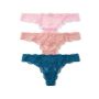 Трусики Dream Angel 3-Pack Lace Thong Panties