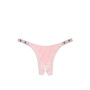 Трусики Bombshell Shine Strap Brazilian Crotchless Panty Pretty Blossom