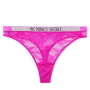 Трусики Shine Strap Lace High-Leg Thong Panty Pink