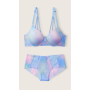 Комплект білизни Lace Front Push Up Bra & Hipster Panty Ombre Blue