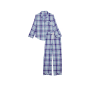 Піжама Flannel Long Pajama Set Ballad Blue Pop Plaid