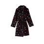 Плюшевий халат Short Cozy Robe Black Multi Heart
