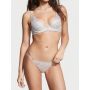 Комплект Lace Half-Pag Plunge Bra & Panty Silver Streak