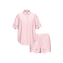 Піжама Modal-Cotton Eyelet Short Pajama Set Pink VS