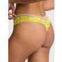 Трусики Tease Mesh Lace-Trim High-Leg Thong Panty Praline VS