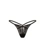 Трусики Very Sexy Rose Lace Strappy Cut-Out V-String Panty Black
