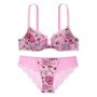 Комплект Floral Embroidery Push-Up Bra Lilac