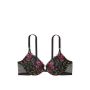 Комплект Floral Embroidery Push-Up Bra Black Multi