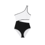 Суцільний купальник Cutout Swimsuit Black White