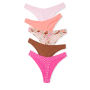 Набір трусиків 5-Pack Logo Cotton High-Leg Thong Panties VS