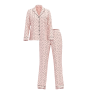 Піжама Modal Long Pajama Set Purest Pink Dot Stripes