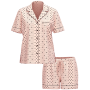 Піжама Modal Short Pajama Set Purest Pink Dot Stripes