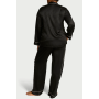 Піжама сатинова Satin Long Pajama Set Black N VS