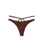 Трусики So Obsessed Strappy Thong Panty Dark Brown