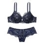 Комплект білизни Lace Shimmer Push-Up Bra Blue Ensign Allure