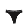 Трусики Pink Logo Cotton Thong Panty Black